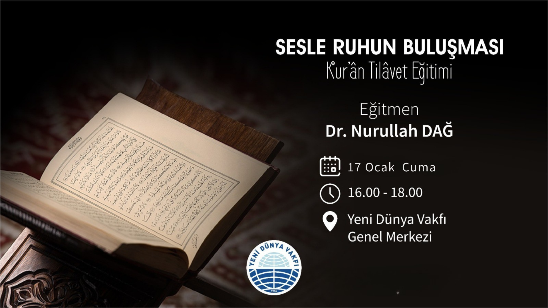 Sesle Ruhun Buluşması: Kur’ân Tilâvet Eğitimi