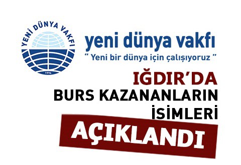 IĞDIR'DA BURS ALMAYA HAK KAZANAN İSİMLER BELLİ OLDU