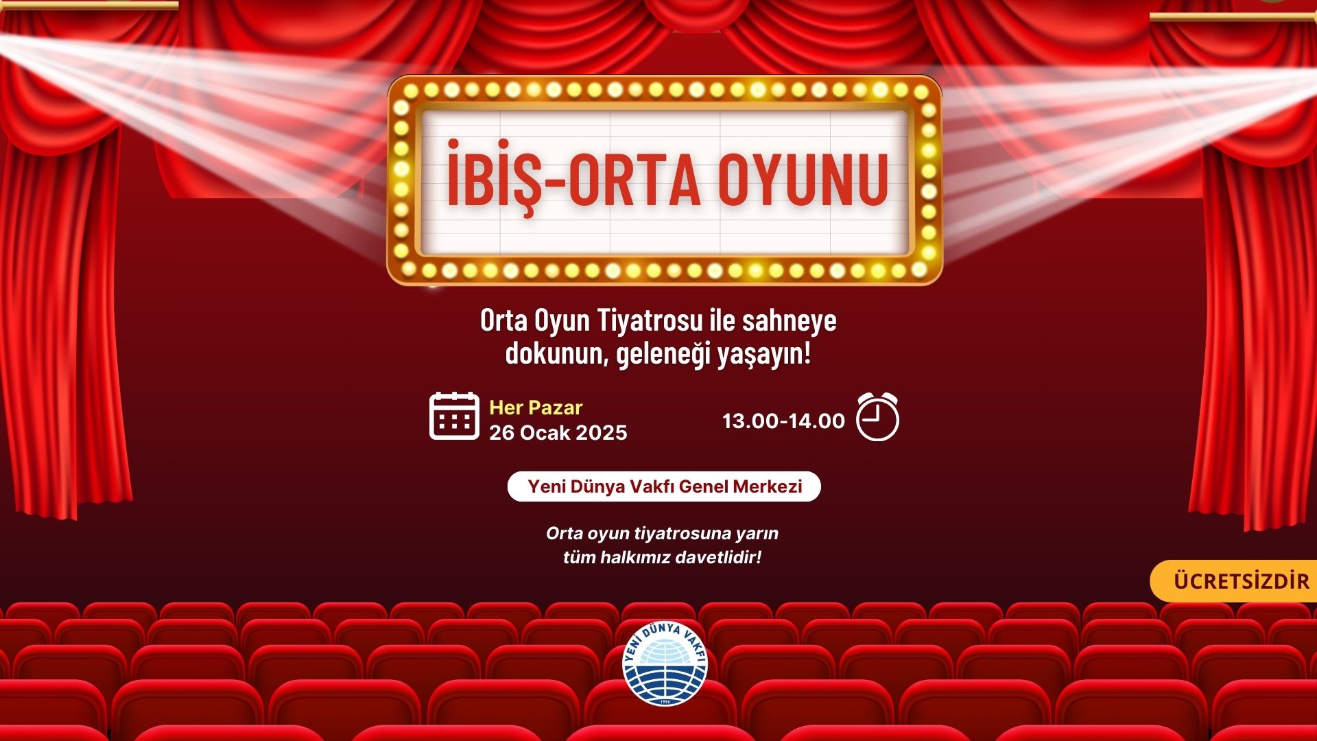 Geleneksel tiyatromuzun en eğlenceli yüzü sahnede!