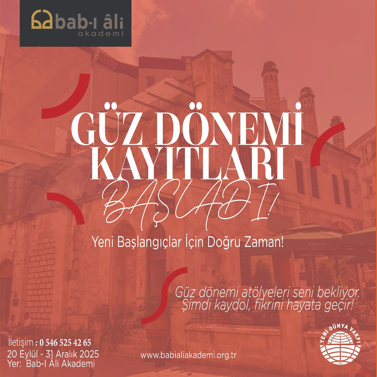 Güz Dönemi Atölyeleri Başladı!