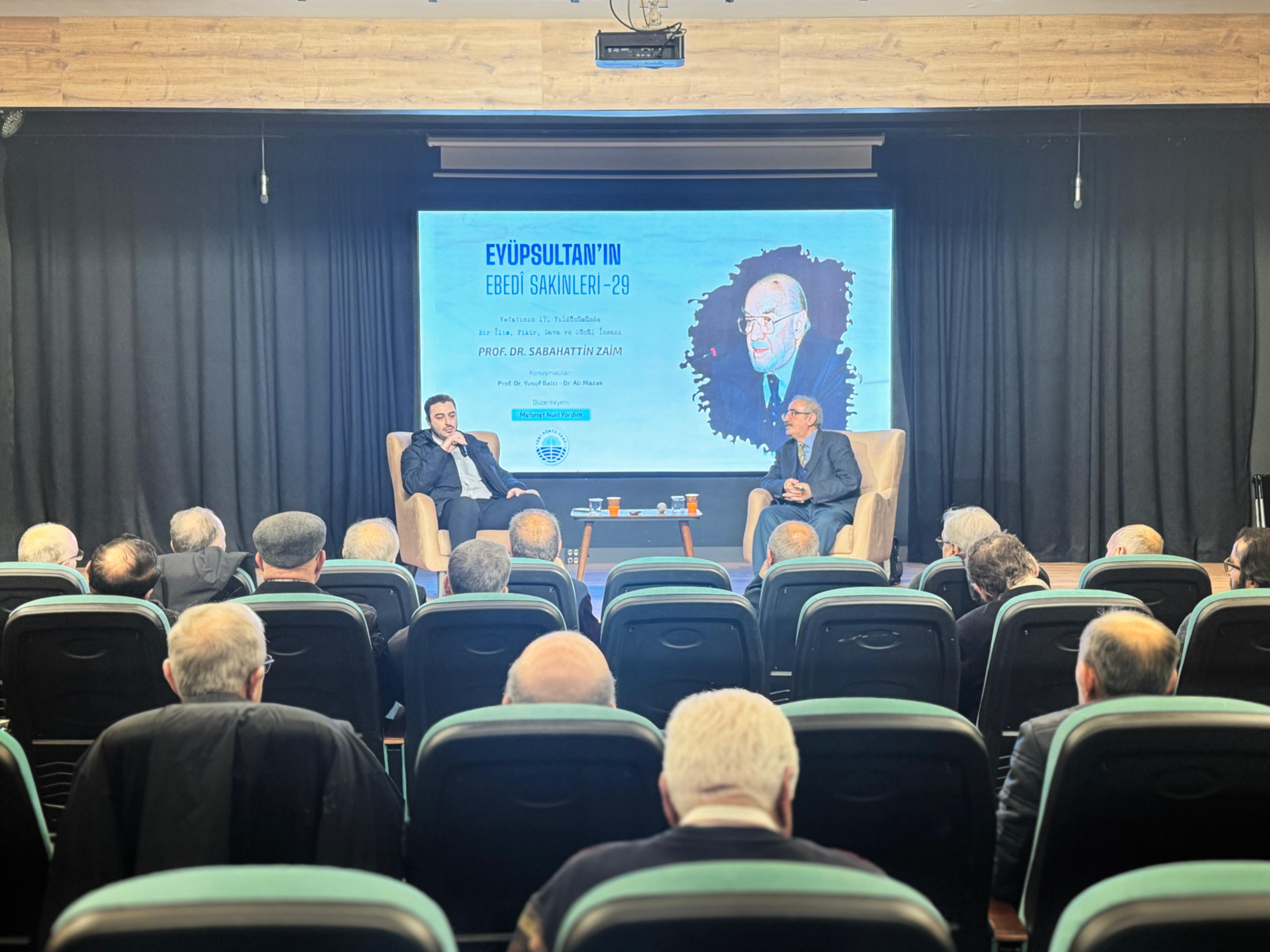 SABAHATTİN ZAİM EYÜPSULTAN’DA RAHMETLE YÂD EDİLdi