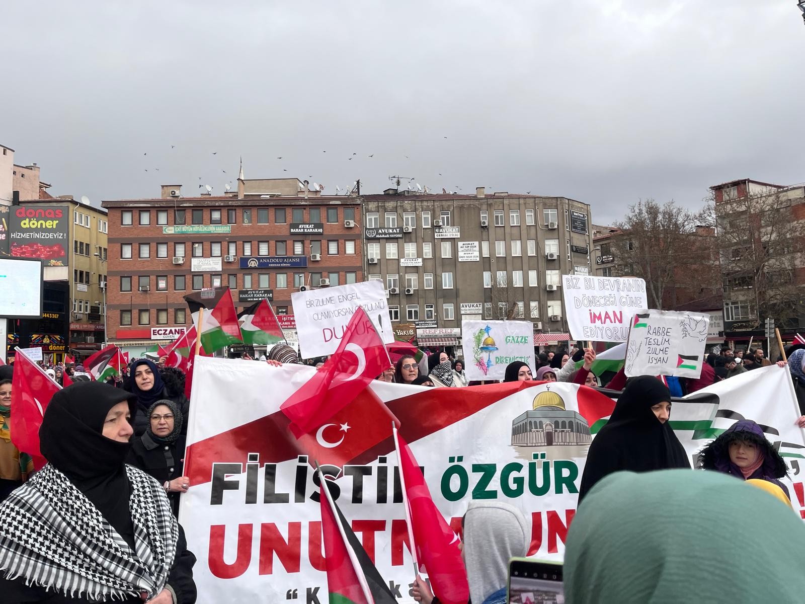 Filistin İçin Özgürlük Yürüyüşüne Destek Verdik