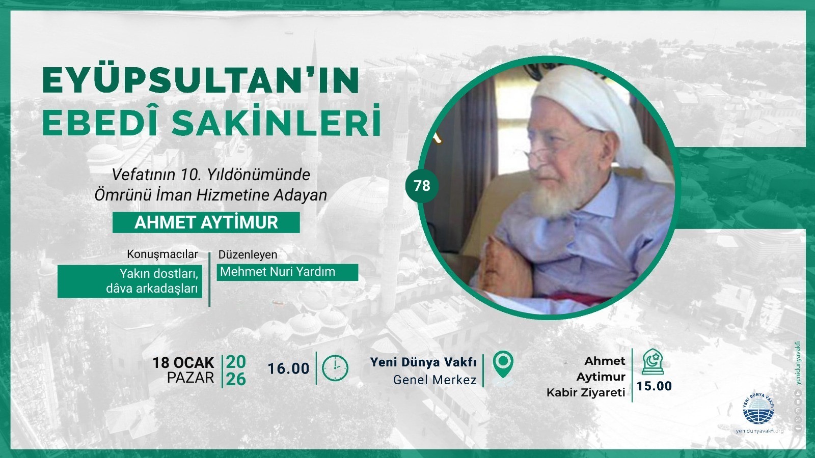 Eyüpsultan’ın Ebedi Sakinleri - Ahmet Aytimur