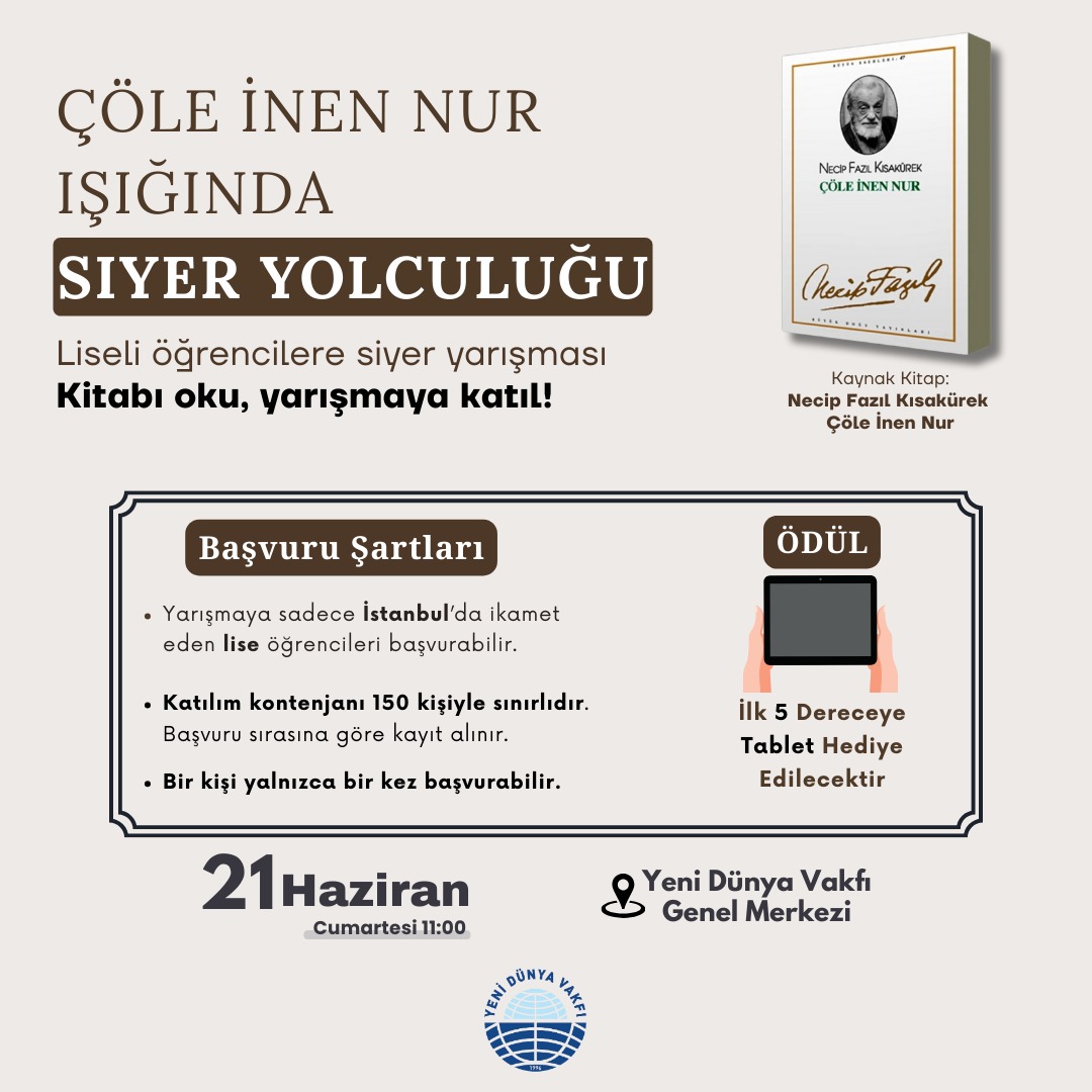 ÇÖLE İNEN NUR IŞIĞINDA SİYER YOLCULUĞU