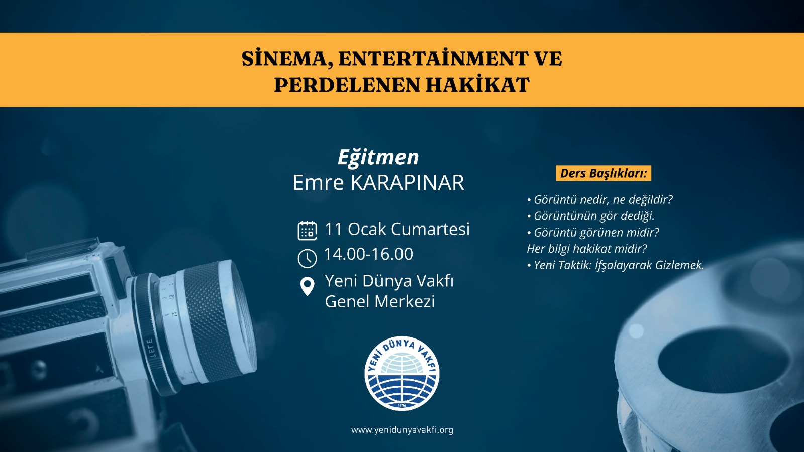 Sinema, Entertainment ve Perdelenen Hakikat